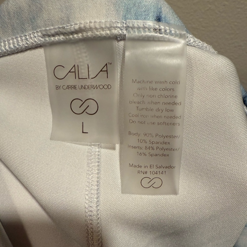 CALIA by Carrie Underwood Blue and White Leggings - Picture 5 of 5